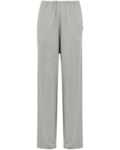 Extreme Cashmere N°278 Judo Cotton And Cashmere-Blend Trousers - Grey