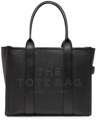 Marc Jacobs The Tote Large Leather Tote - Black