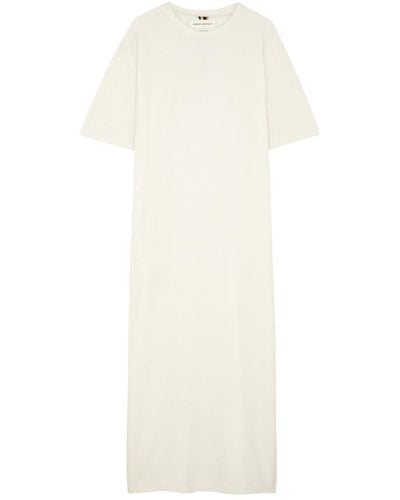 Extreme Cashmere N°321 Kris Cotton-blend Midi Dress - White