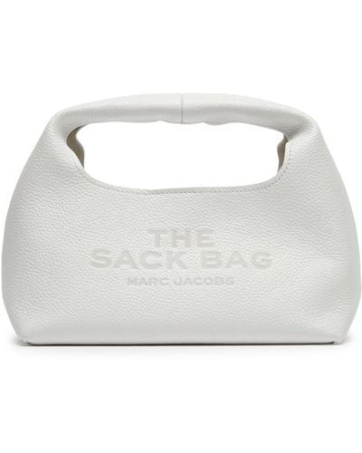 Marc Jacobs The Sack Mini Leather Top Handle Bag - Gray