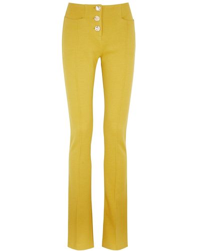 16Arlington Maroa Yellow Slim-leg Wool-blend Pants