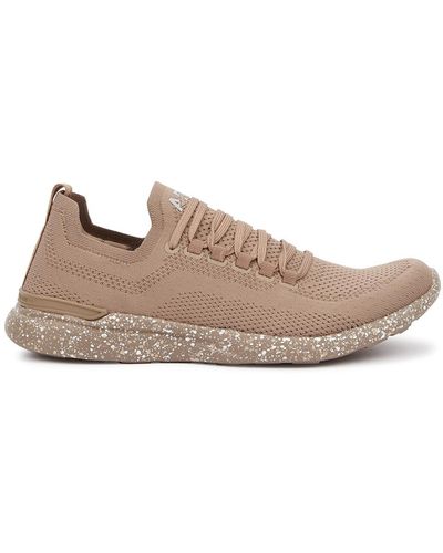 Athletic Propulsion Labs Techloom Breeze Dusky Pink Knitted Sneakers - Brown
