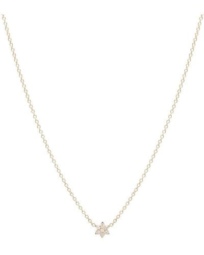 Zoe Chicco 14ct Yellow Gold Flower Necklace