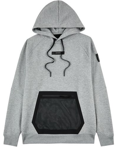 On Shoes Hooded Stretch-jersey Sweatshirt - Gray