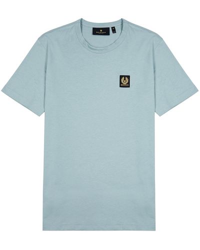 Belstaff Blue Logo Cotton T-shirt