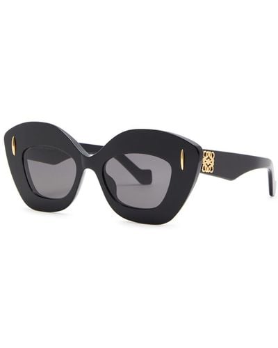 Loewe Oversized Cat-eye Sunglasses - Black