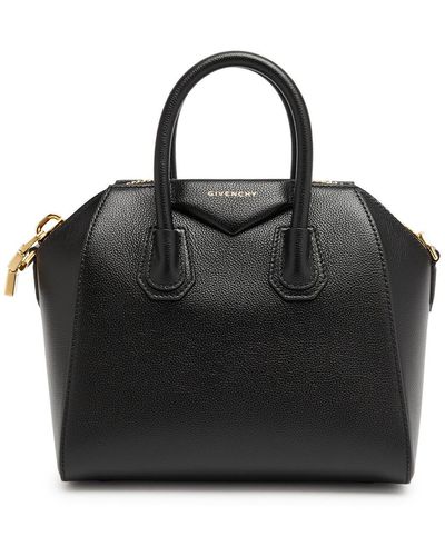 Givenchy Antigona Mini Leather Top Handle Bag - Black