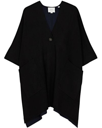 Vince Wool-blend Cape - Black