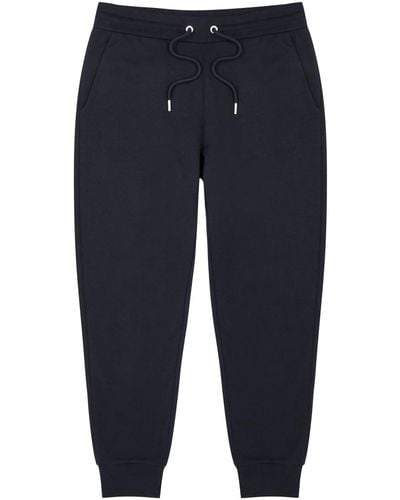 Moncler Logo Cotton Sweatpants - Blue