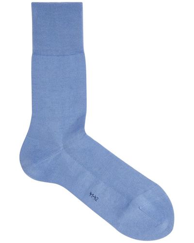 FALKE Tiago Stretch-cotton Socks - Blue