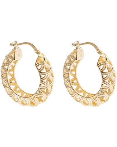 Daisy London X Shrimps 18kt -plated Hoop Earrings - Metallic