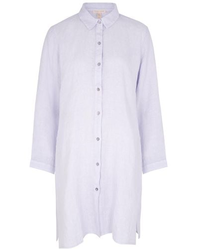 Eileen Fisher Oversized Linen Shirt - White