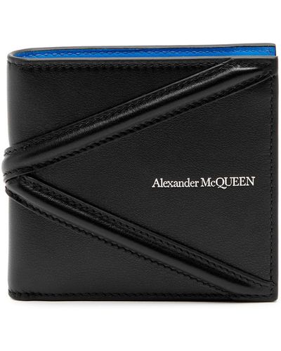 Alexander McQueen Harness Leather Wallet - Black