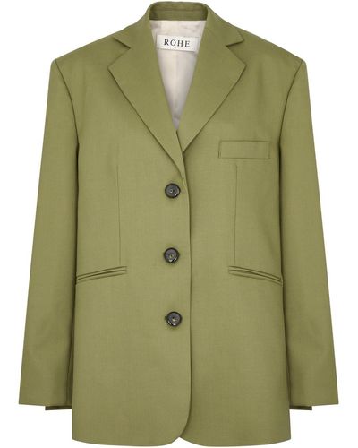 Rohe Oversized Wool Blazer - Green