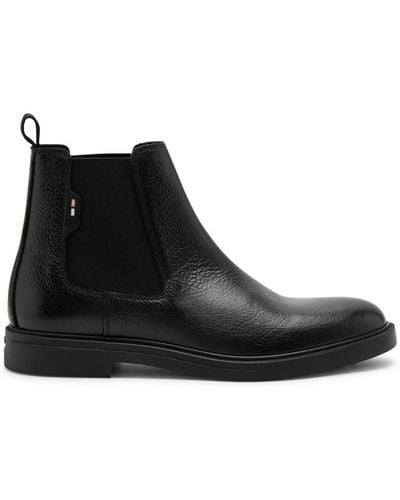 BOSS Calev Leather Chelsea Boots - Black