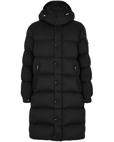 Moncler Hanoverian Quilted Shell Coat - Black
