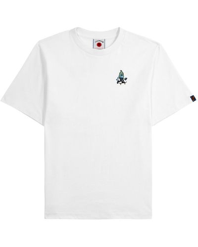 ICECREAM Skate Cone Embroidered Cotton T-shirt - White