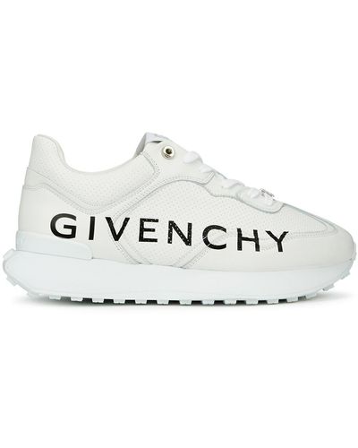 Givenchy Runner Logo Leather Trainers - White