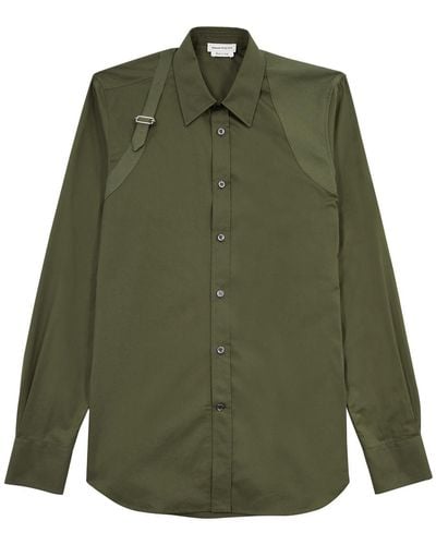 Alexander McQueen Harness Cotton Shirt - Green