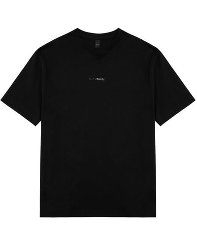 Alpha Tauri Janso Logo Cotton T-Shirt - Black