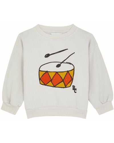 Bobo Choses Kids Mini Musician Printed Cotton Sweatshirt (4-) - White