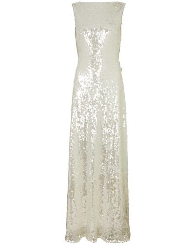 Emilia Wickstead Leoni Sequin-Embellished Tulle Gown - White