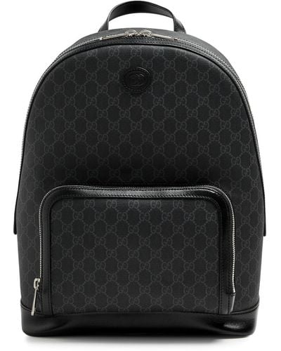 Gucci gg-monogram Coated Canvas Backpack - Black
