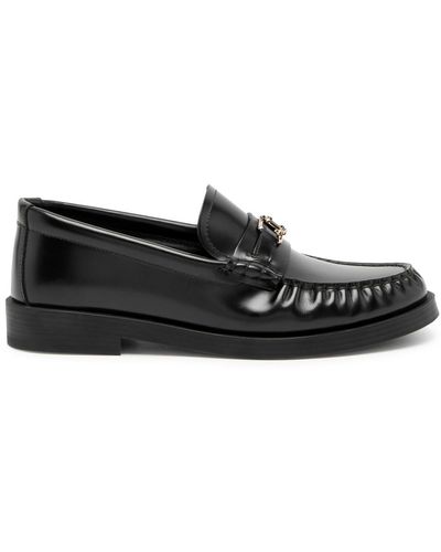 Jimmy Choo Addie Leather Loafers - Black