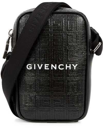 Givenchy 4g Monogrammed Leather Cross-body Bag - Black