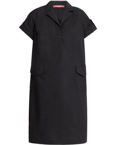 Marina Rinaldi Cotton Poplin Dress - Black