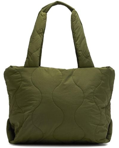 Jakke Tate Quilted Shell Tote - Green