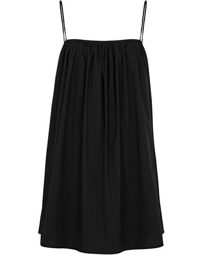 Matteau Cotton-poplin Mini Dress - Black