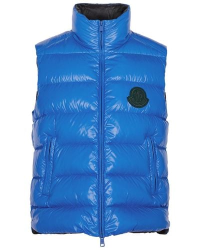 Moncler Parke Quilted Shell Gilet - Blue