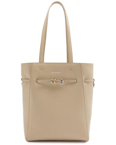 Givenchy Voyou Small Leather Tote - Natural