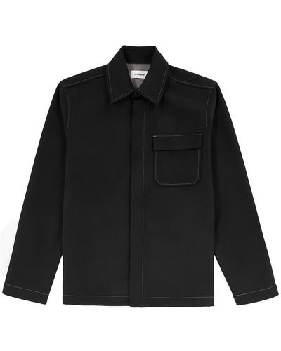 Soulland Rory Stretch-Wool Jacket - Black