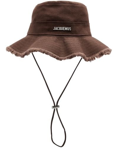 Jacquemus Le Bob Artichaut Canvas Bucket Hat - Brown