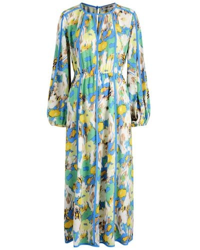 Diane von Furstenberg Scott Printed Midi Dress - Blue