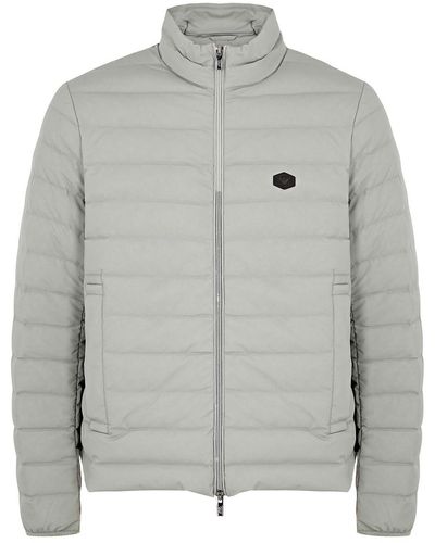 Emporio Armani Quilted Shell Jacket - Gray