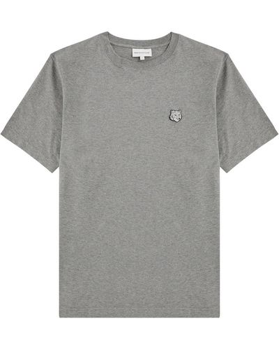 Maison Kitsuné Logo Cotton T-Shirt - Grey