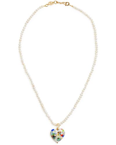 SANDRALEXANDRA Milagros Freshwater Pearl Necklace - White