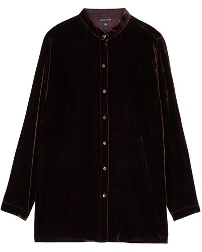 Eileen Fisher Velvet Shirt - Black
