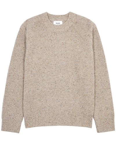 Wax London Wilde Ribbed-knit Sweater - Natural