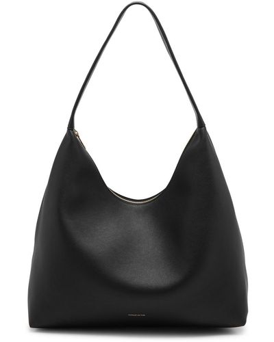 Mansur Gavriel Candy Maxi Leather Shoulder Bag - Black