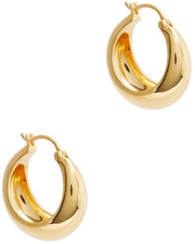 Daphine Oli Bubble 18kt -plated Hoop Earrings - Metallic