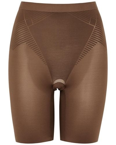 Spanx Thinstincts 2.0 Mid-Thigh Shorts - Brown