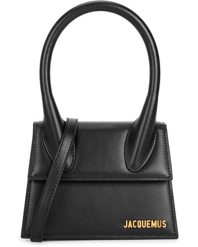 Jacquemus Le Chiquito Moyen Leather Top Handle Bag, Bag - Black