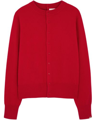 Extreme Cashmere N°283 Be Game Cashmere-blend Cardigan - Red