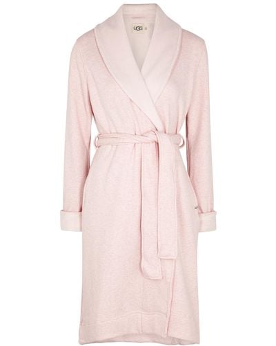 UGG Duffield Ii Fleece-lined Cotton-jersey Robe - Pink