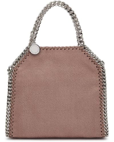 Stella McCartney Falabella Tiny Faux Suede Tote - Brown