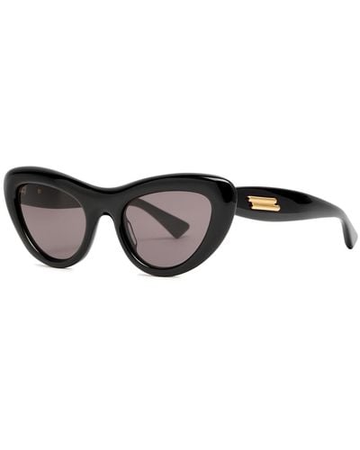 Bottega Veneta Cat-Eye Sunglasses - Black